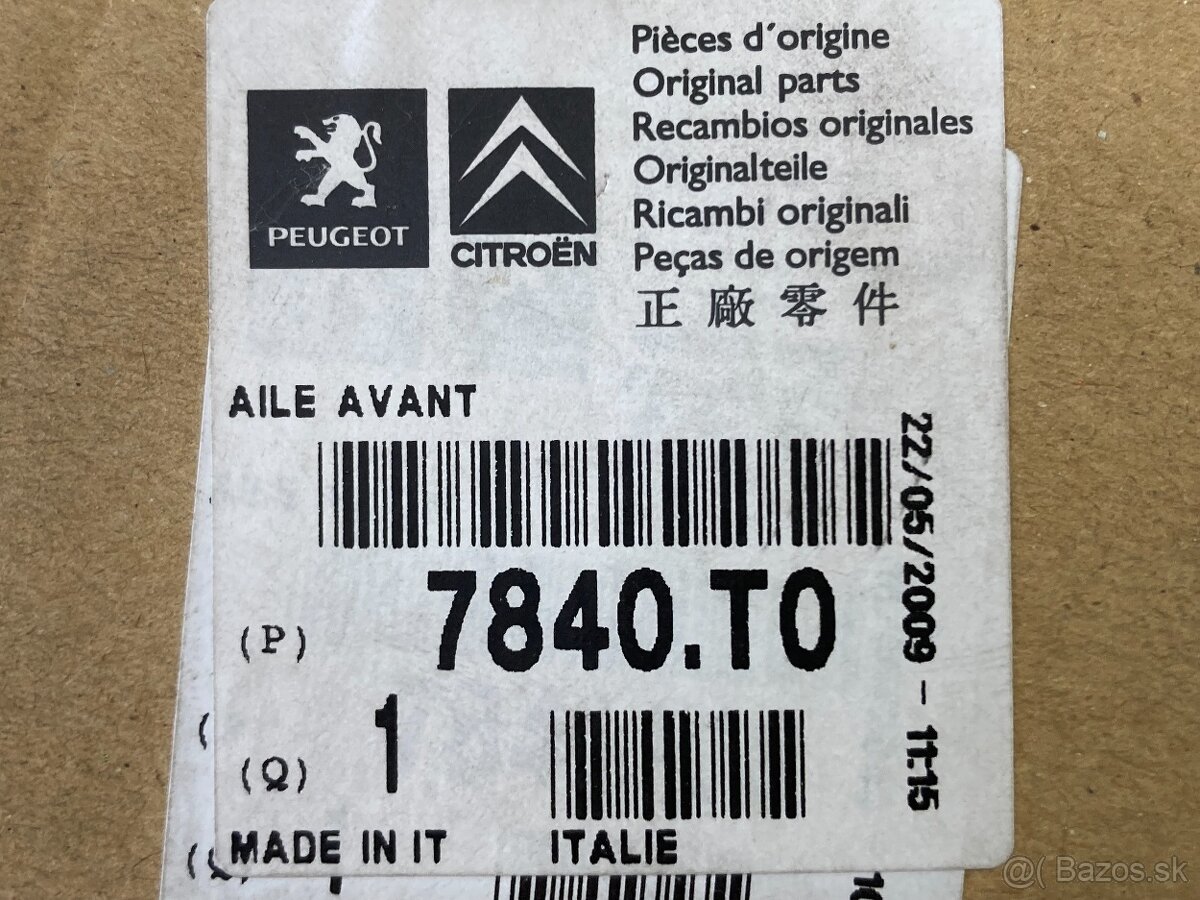 Blatník Boxer, Jumper, Ducato, obj.č.:7840.T0 - 3