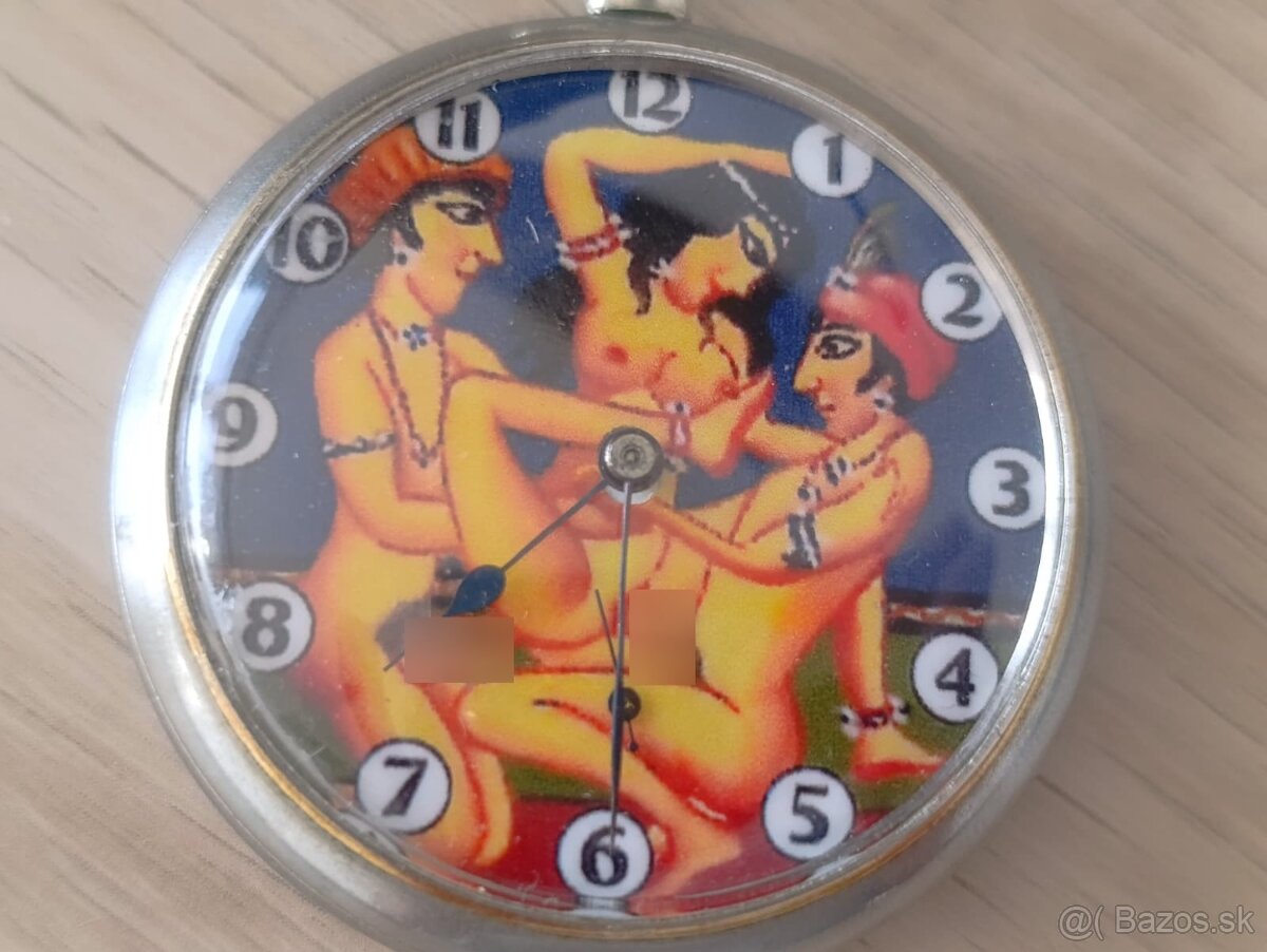 Kapesní hodinky JUNGHANS - erotický motiv - 3