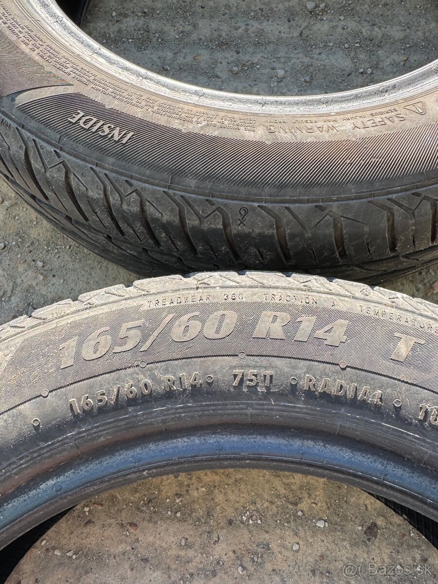 Letné gumy 165/60 R14 T - 3