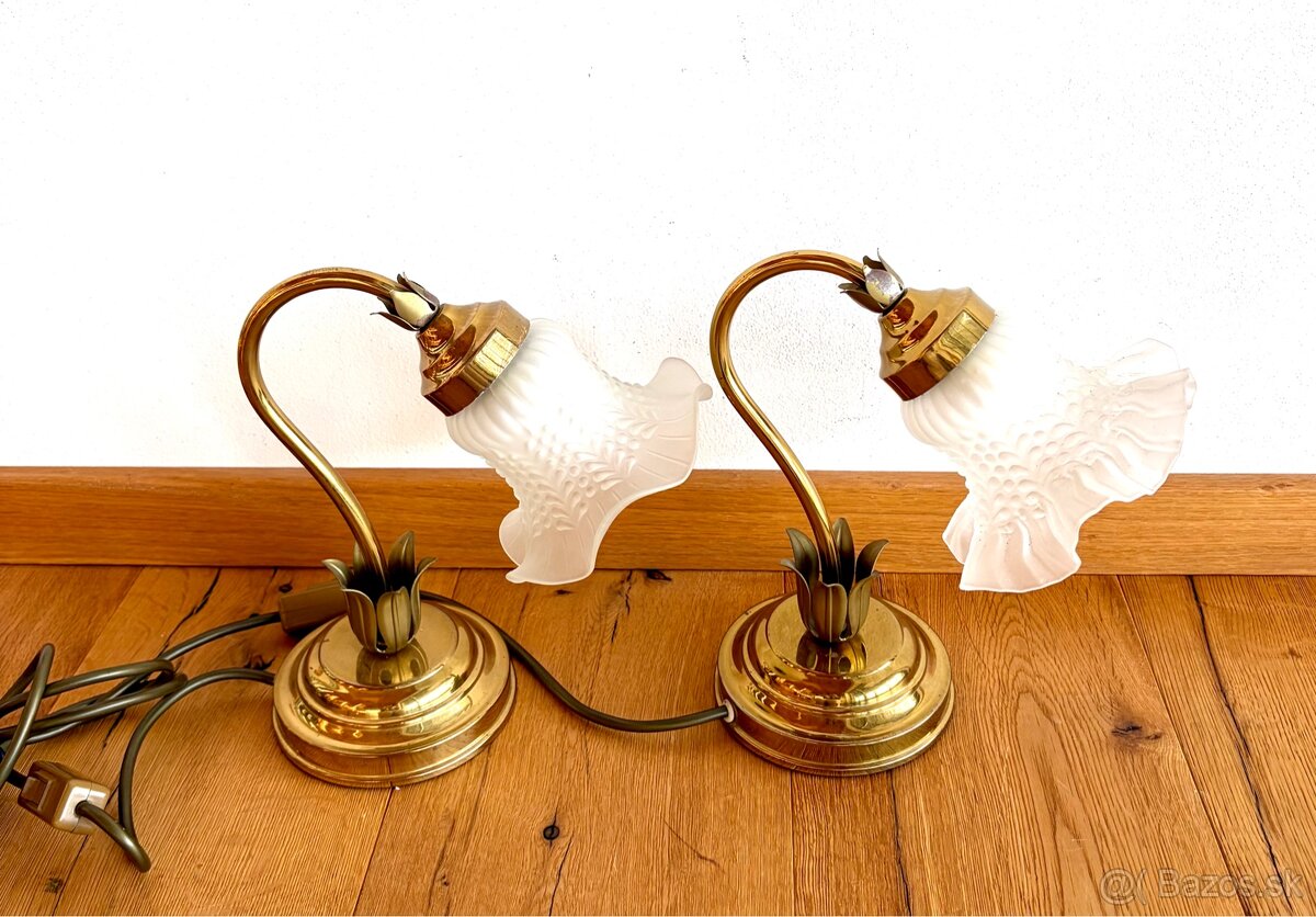Staré mosazné párové lampičky - 3