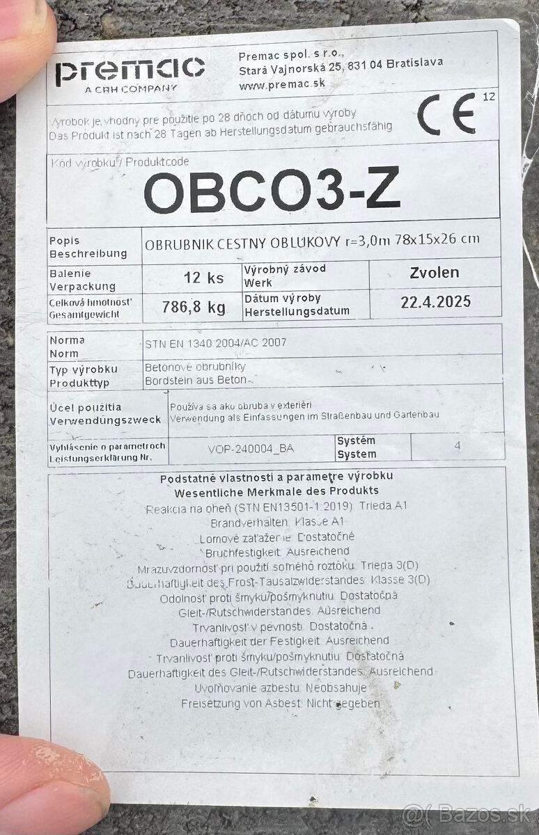 Predám palisády a cestné oblúkové obrubníky - 3