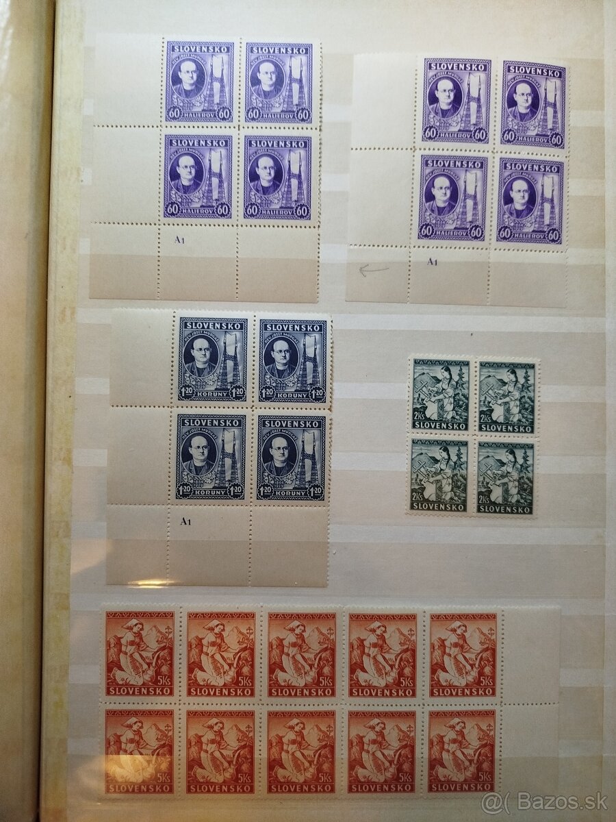 Slovenský štát - zostava známok v 4blokoch - 3