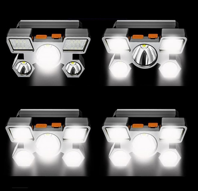 LED čelovka, 4 režimy - 3