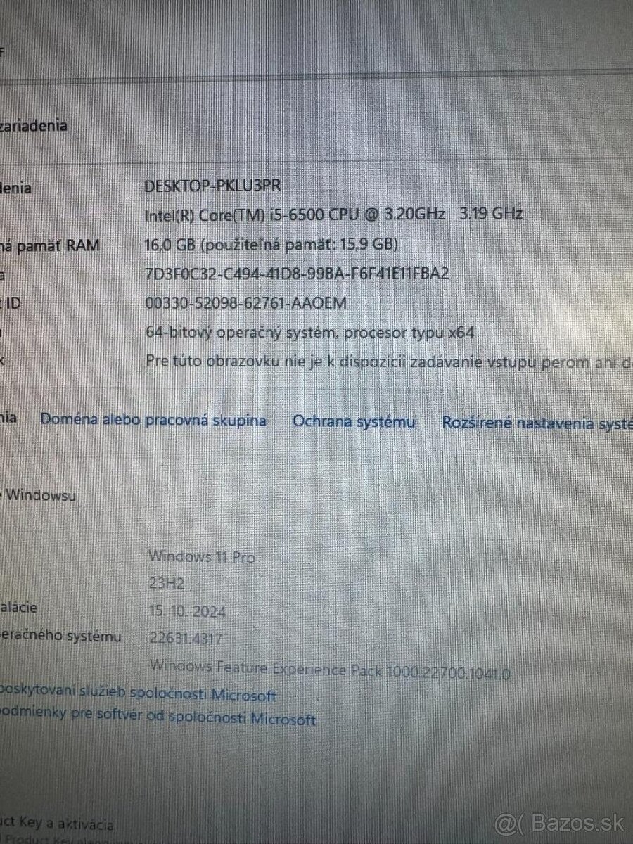 Počítač HP.Intel i5-6500 4x3,20GHz.16g ram.256G SSD+harddisk - 3