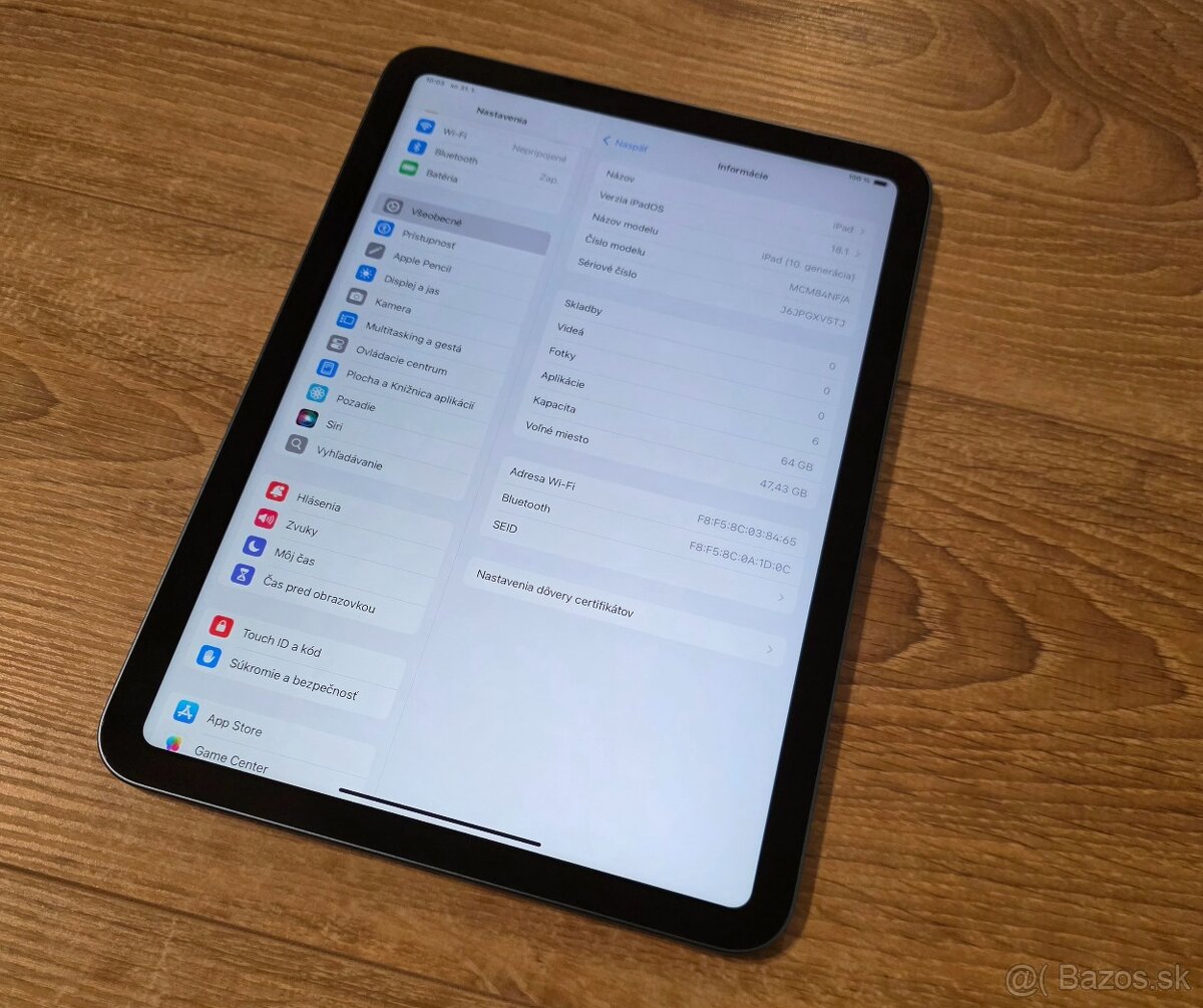 Apple iPad 10 64gb modrý - 3