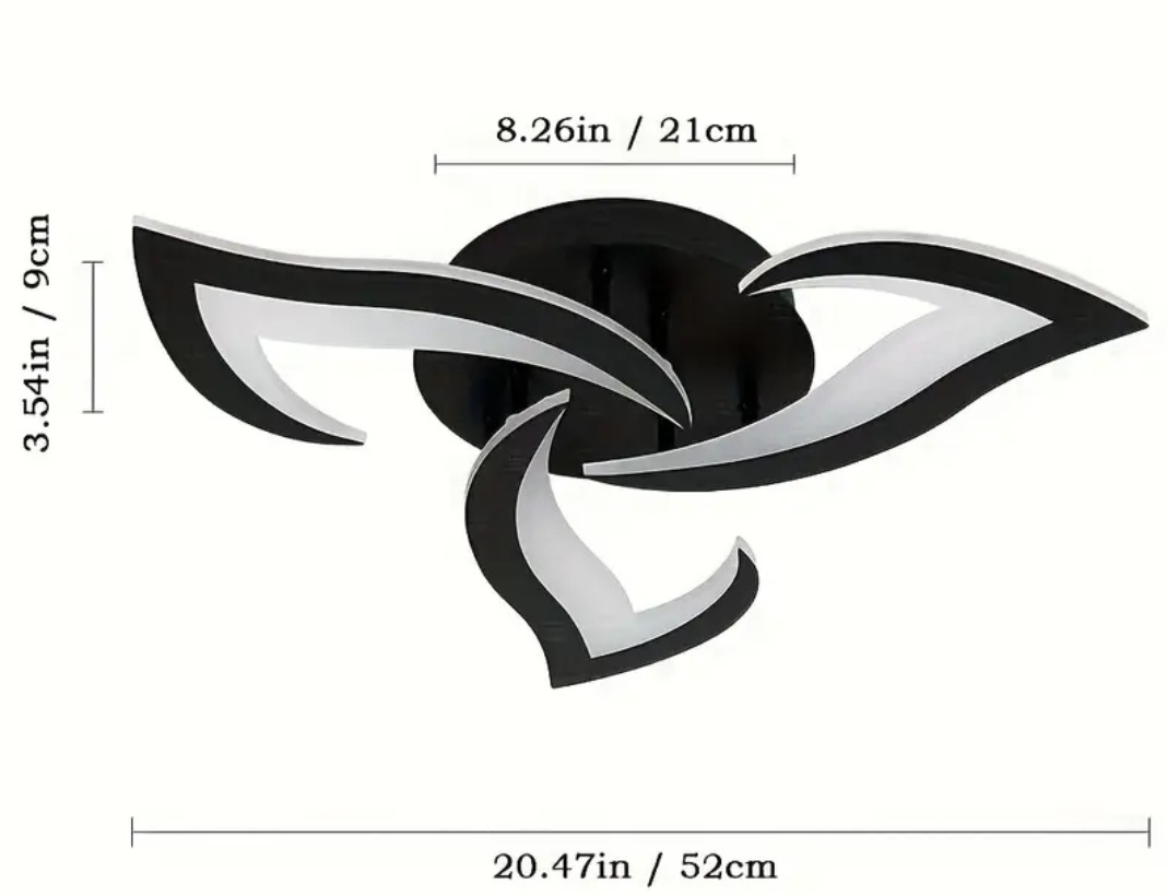 LED stropná lampa - svietidlo 52cm - 3