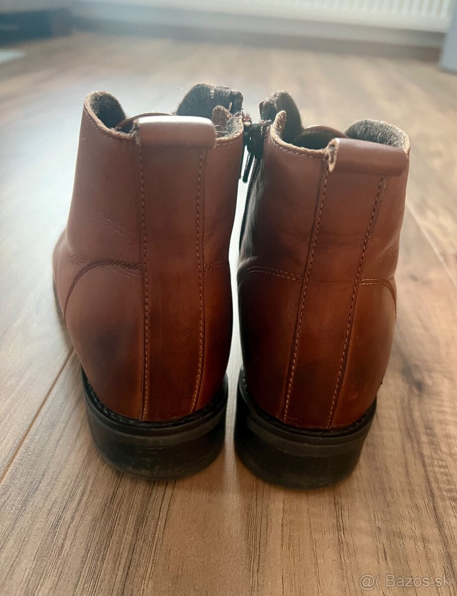 Hnedé členkové topánky, 38 - 3