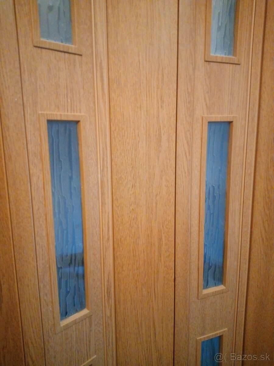 Predám posuvné zhrnovacie dvere, dekor dub - 3