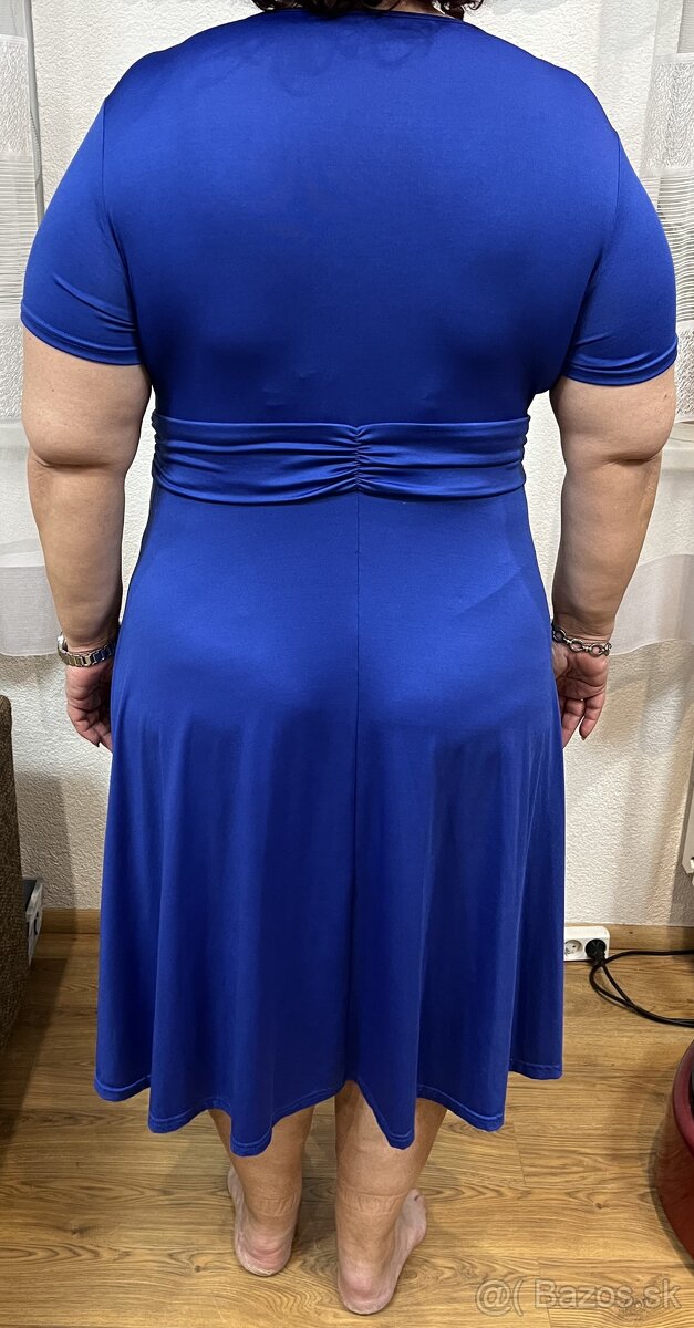 Modré šaty veľkosť 46 - 3