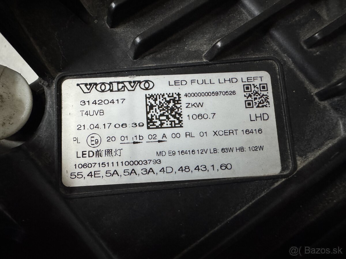 Volvo Headlamp LED FULL LEFT 31420417 - 3