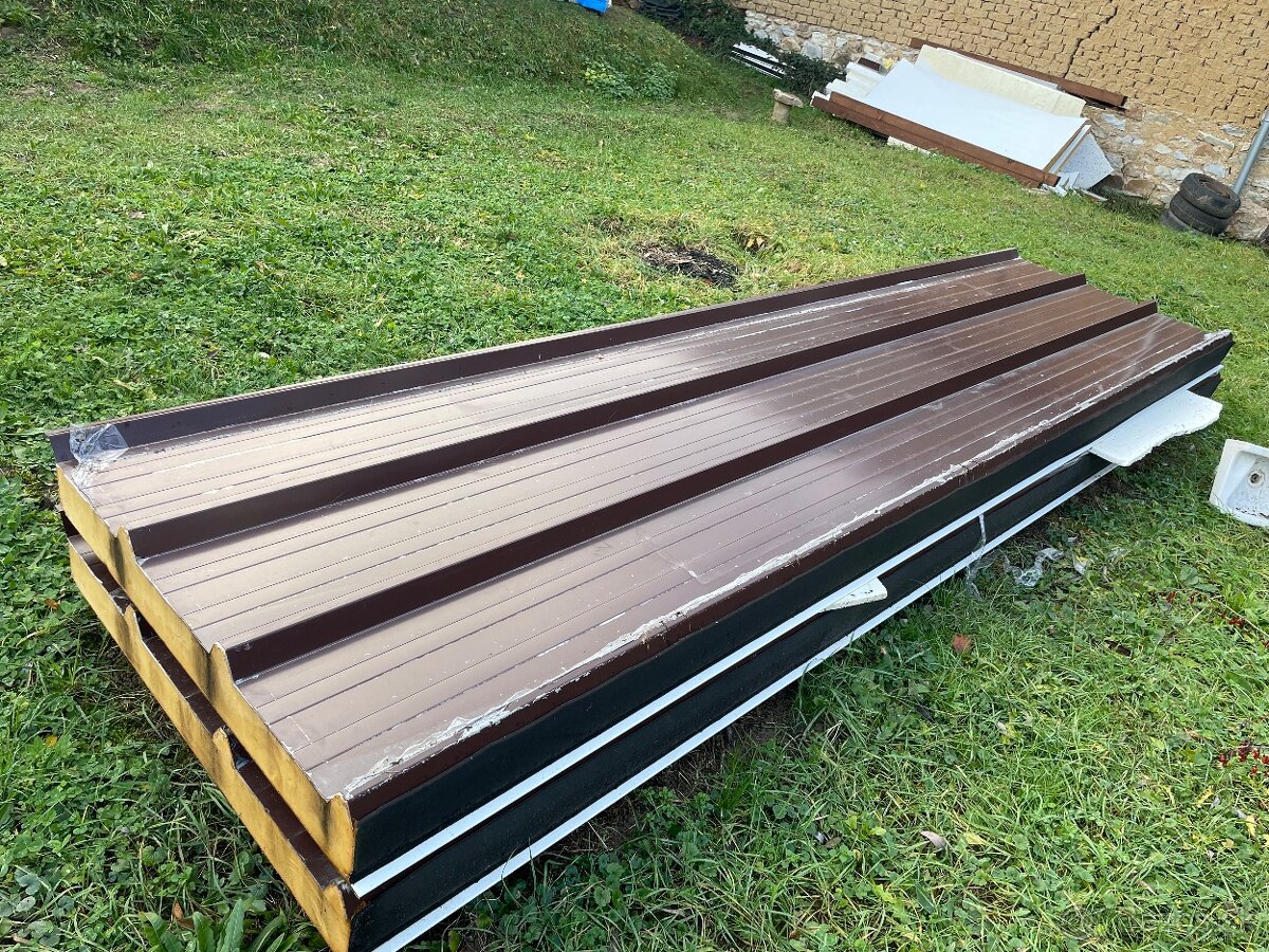 PIR panel trapez RAL 8017 hnedy 2 kusy - 3