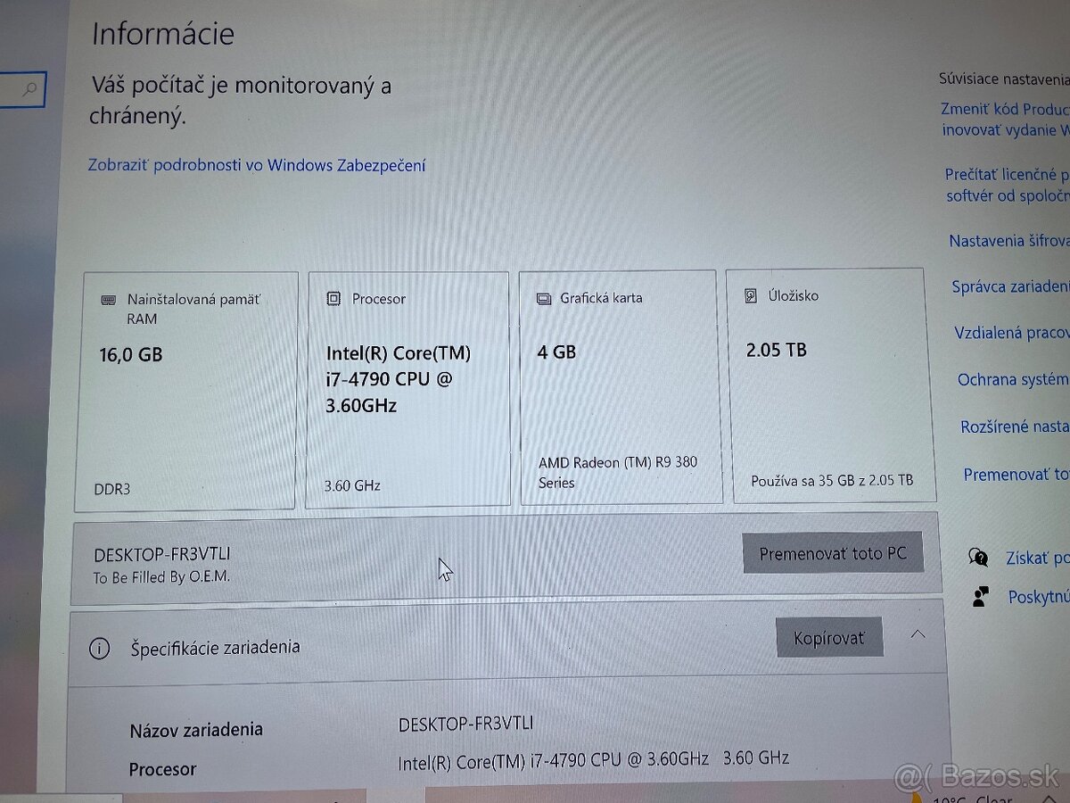 PC na hry a prácu I7 - 3