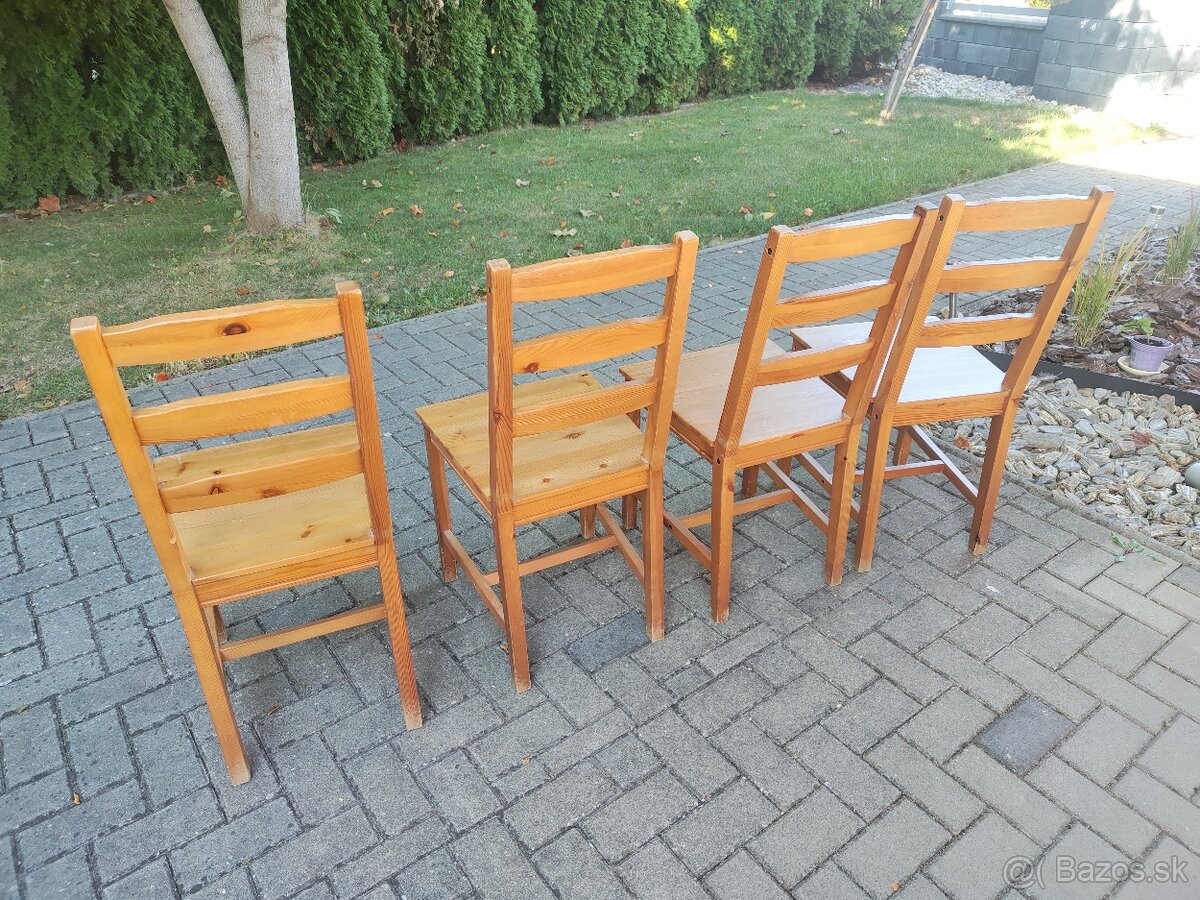 Drevené stoličky Ikea - 3