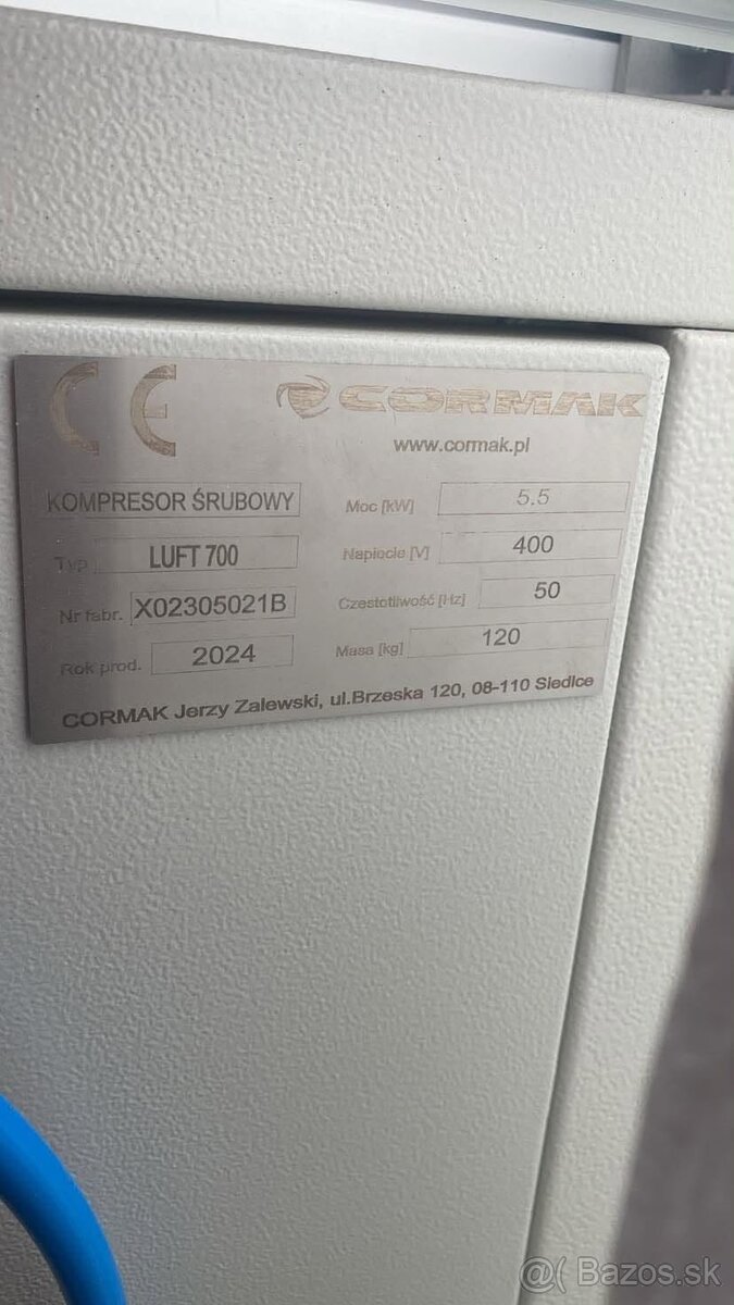 Skrutkový kompresor CORMAK LUFT 700 - 3