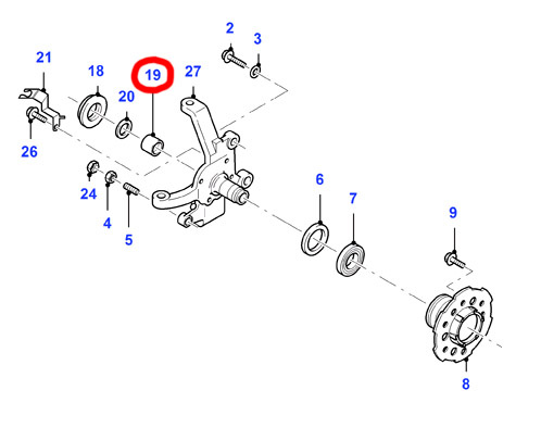 Lozisko naboja Ford Ranger 1998-2002 - 3