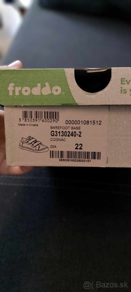 Froddo Barefoot D-Velcro prechodné topánky 22 - 3