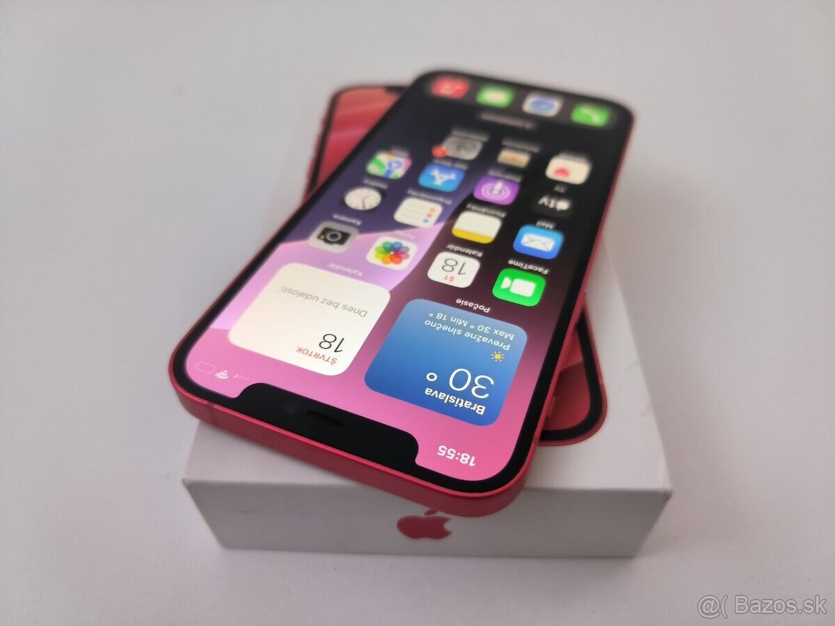apple iphone 12 mini 64gb Red / Batéria 100% - 3