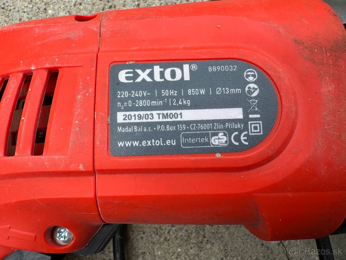 Príklepová vŕtačka Extol Premium ID850 C 850 W - 3