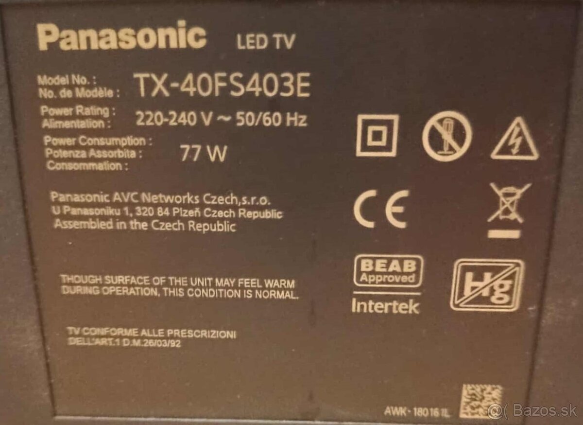 TV na náhradné diely - 15eur - 3