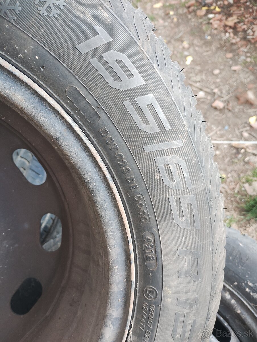 Zimné pneu.195/65R15, dis- 5x100 - 3