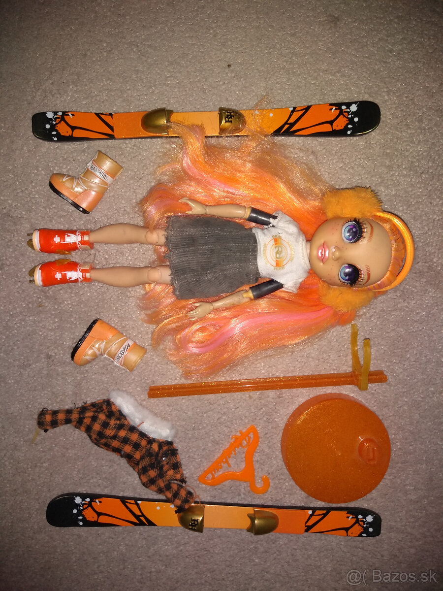 bábika rainbow high barbie lyže doplnky - 3