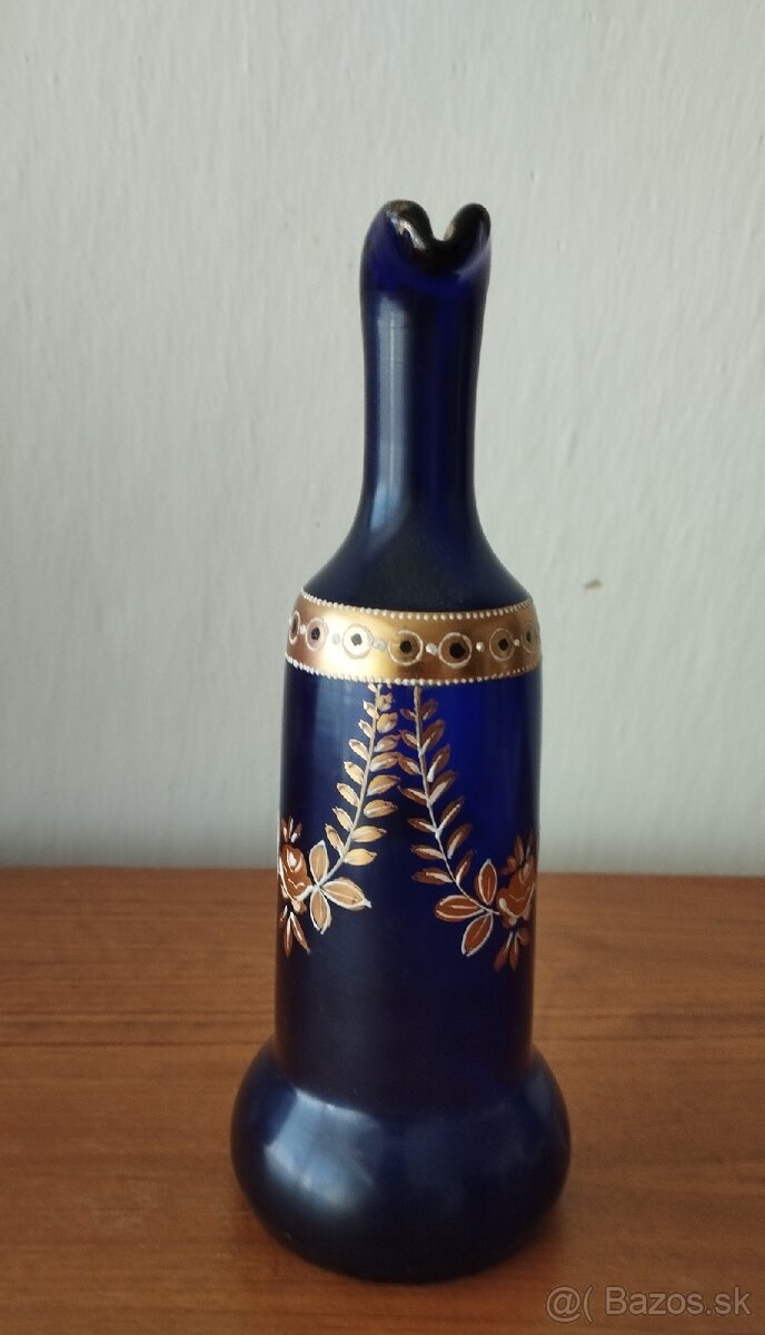 Starožitný sklenený džbán - karafa - 3