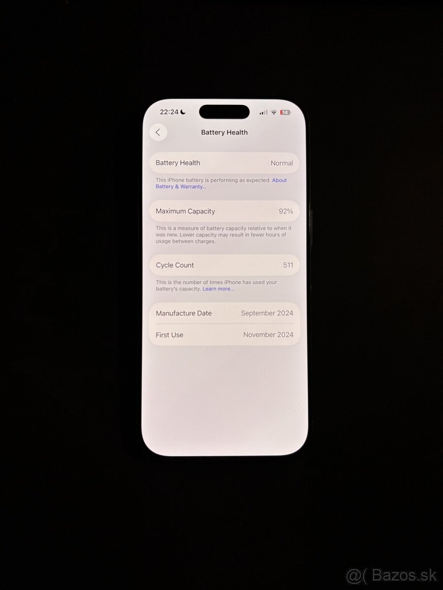 Predám iPhone 16 Pro – Prírodný Titan 128GB - 3