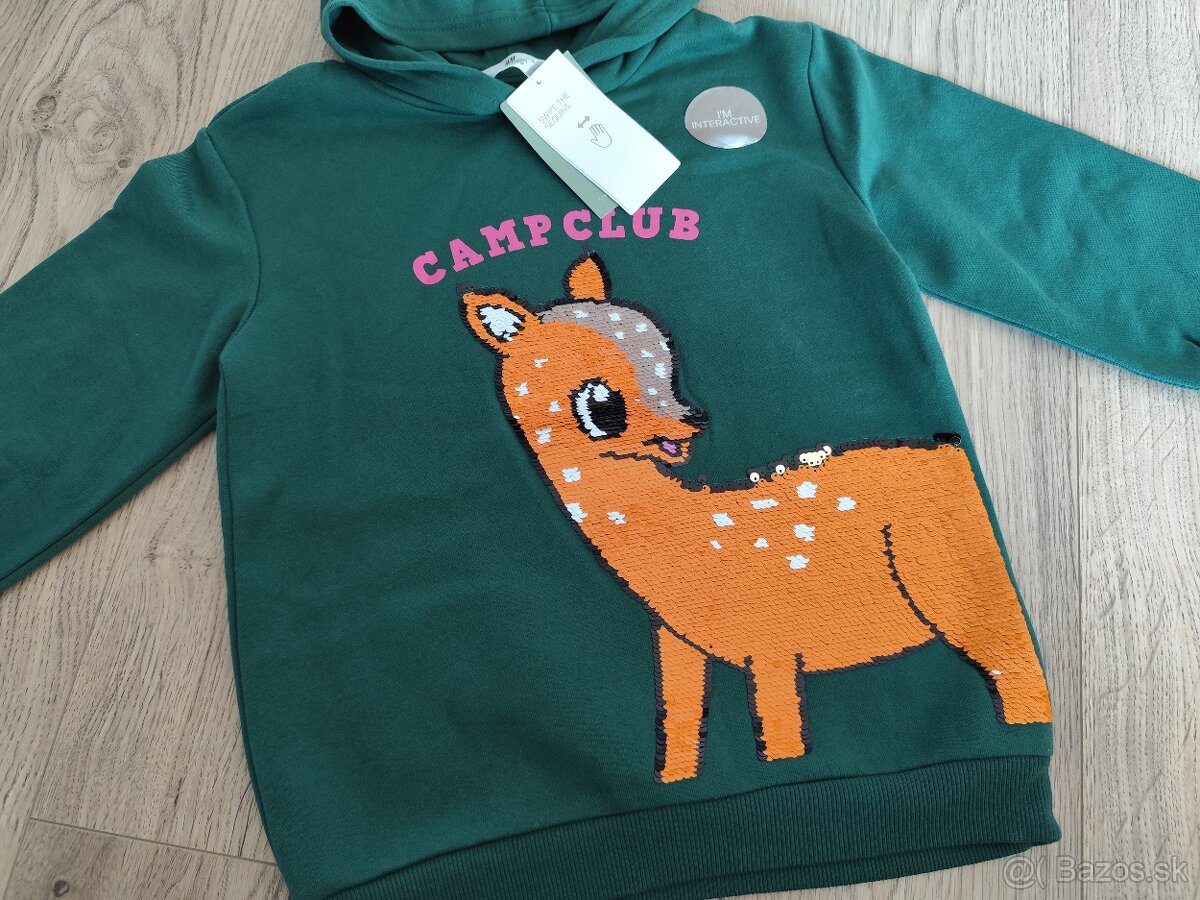H&M Bambi mikina veľ. 110/116 - nová - 3