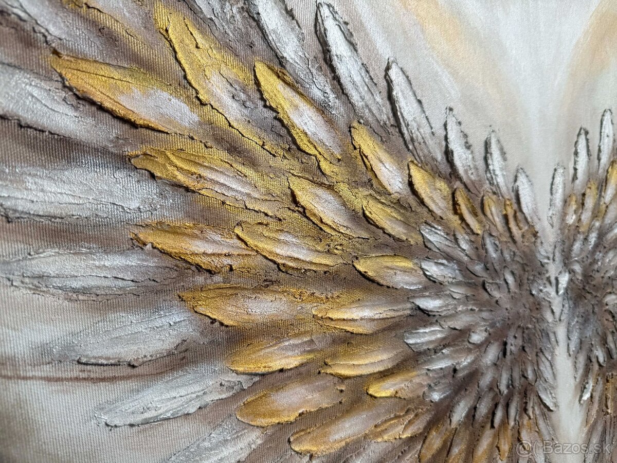 Maľba "Strážne krídla" ( 80x60 cm ) - 3