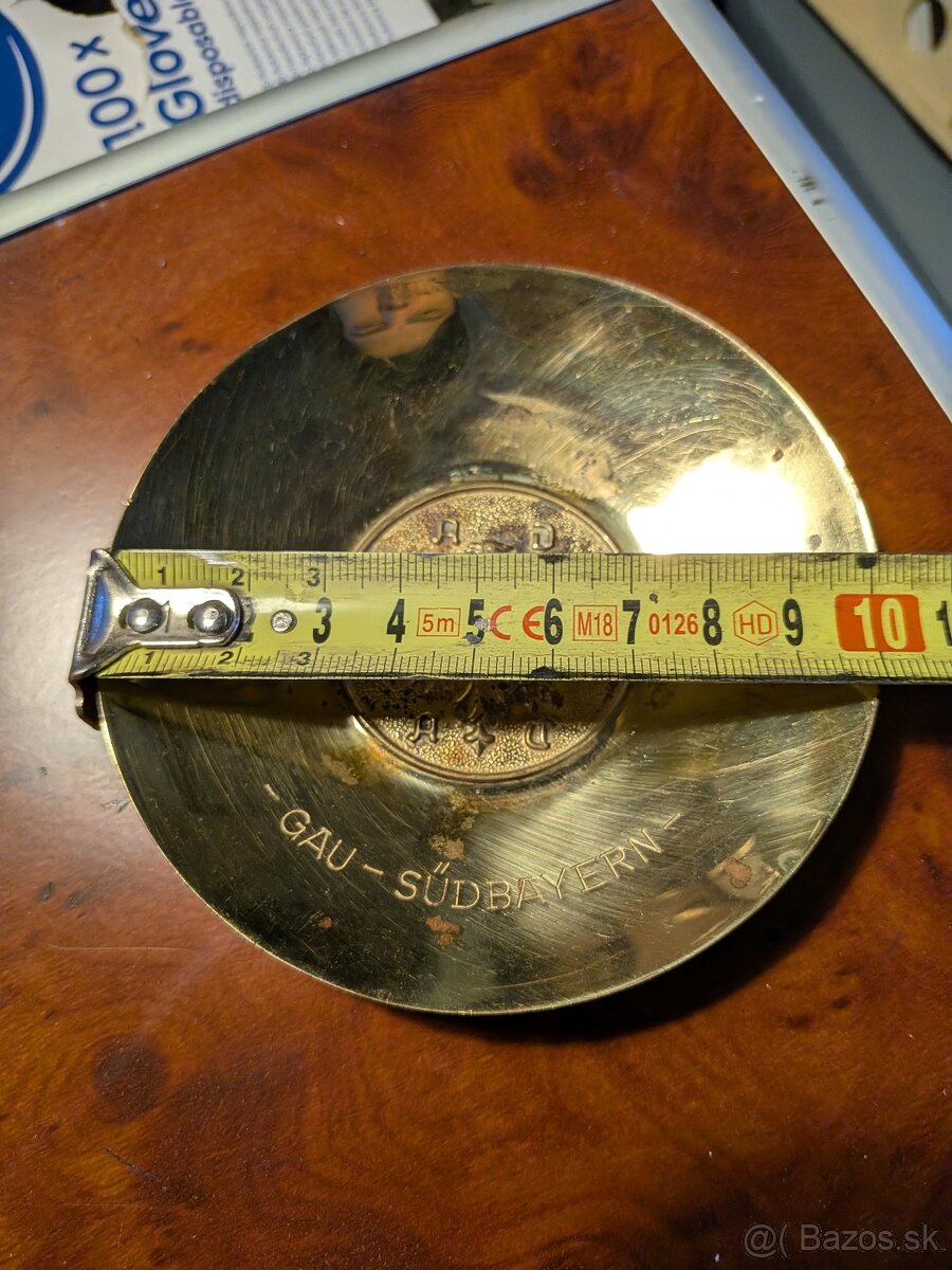 Zberateľská plaketa / mosadz - 3