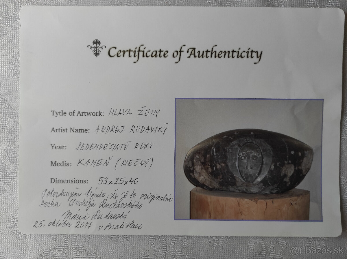 Predám sochu "Žena" autor Andrej Rudavský - 3