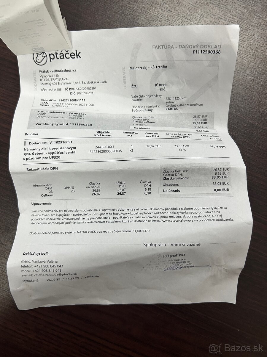 GEBERIT - vypustovaci ventil - 3