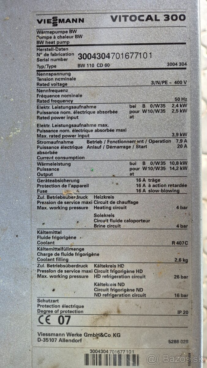 Tepelné čerpadlo Viessmann Vitocal 300 W/W - 3