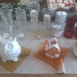 Svietniky sklenené, keramické, dekorácie - 3