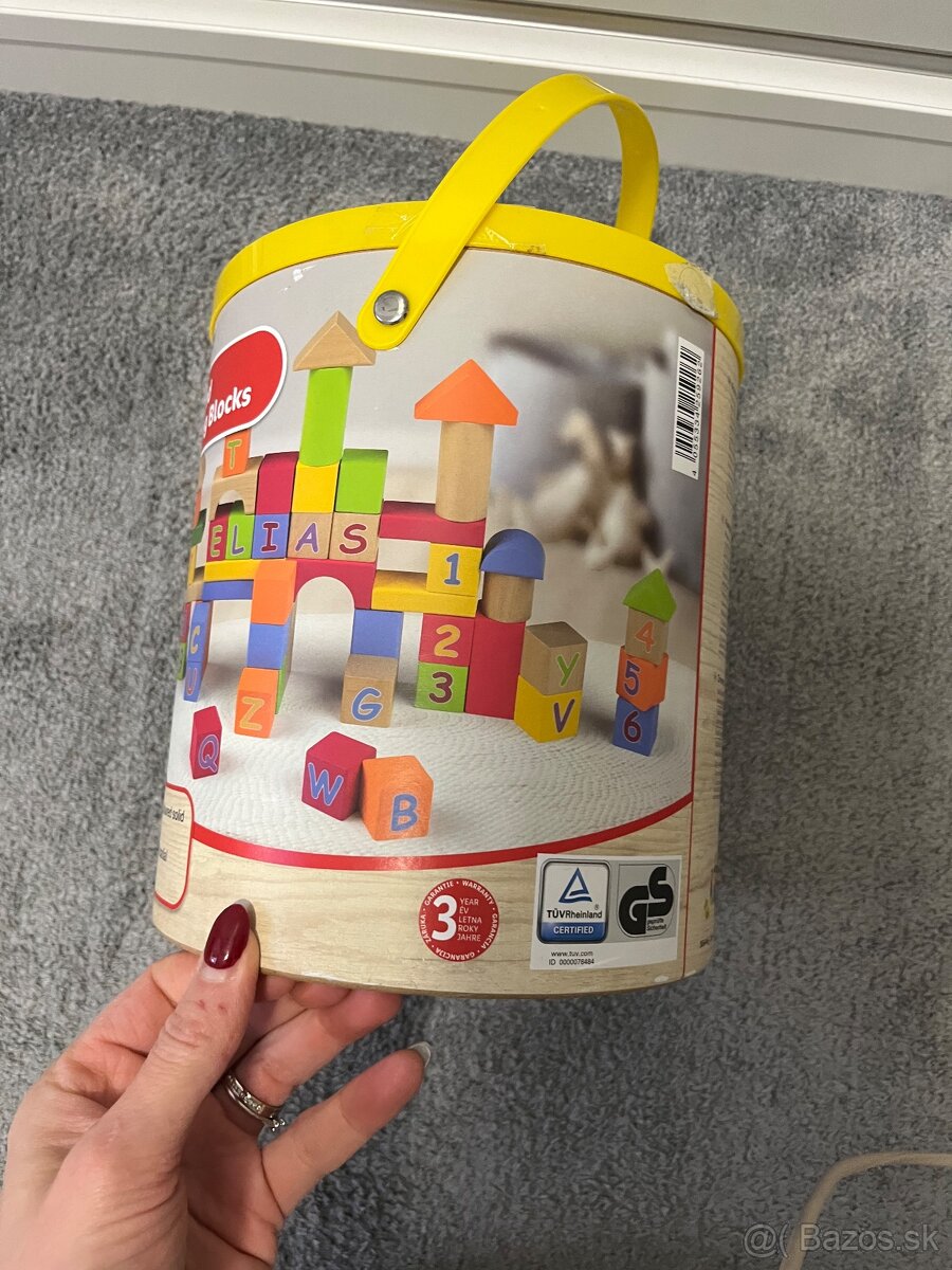 Playtive detska drevena stavebnica kocky - 3