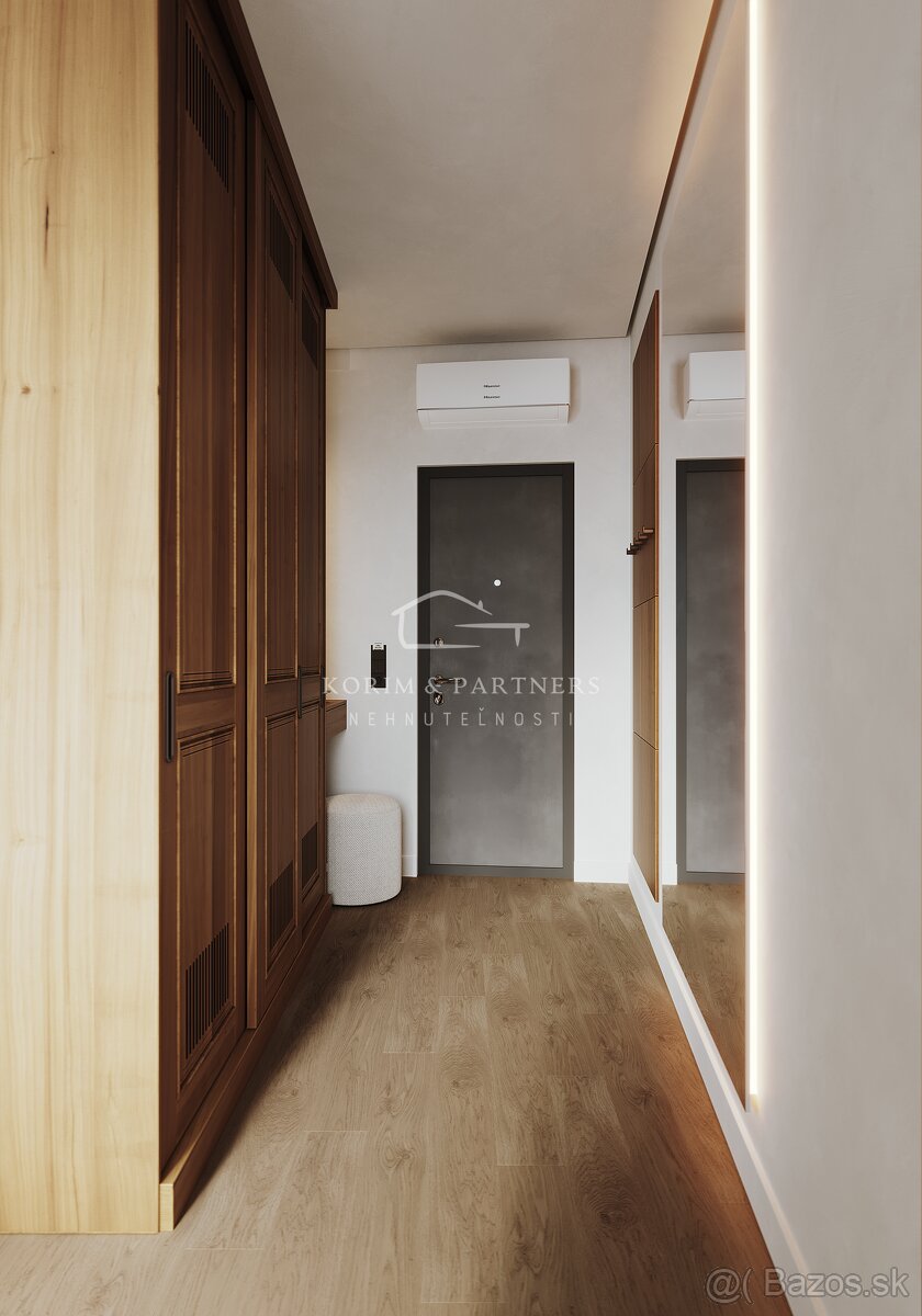 3 izbový apartmán so strešnou terasou s rozlohou 94,81 m² + - 3