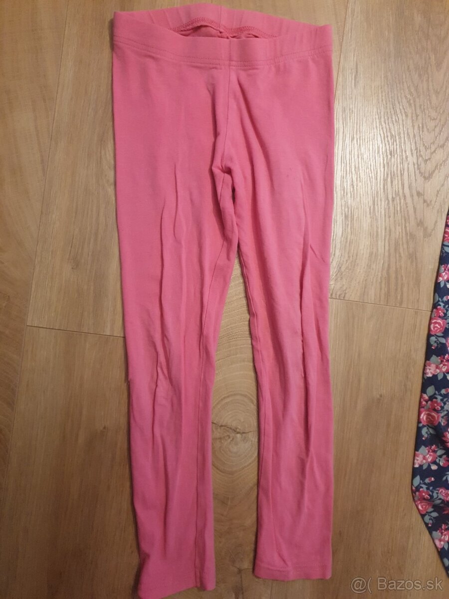 2x leginky +2x tuniky+Vesta+teplakove nohavice 122/128 - 3