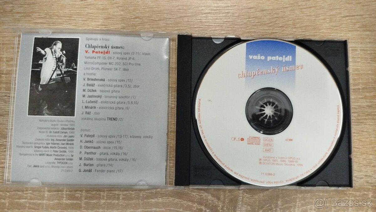 Predám CD Vašo Patejdl - Chlapčenskyý úsmev - 3