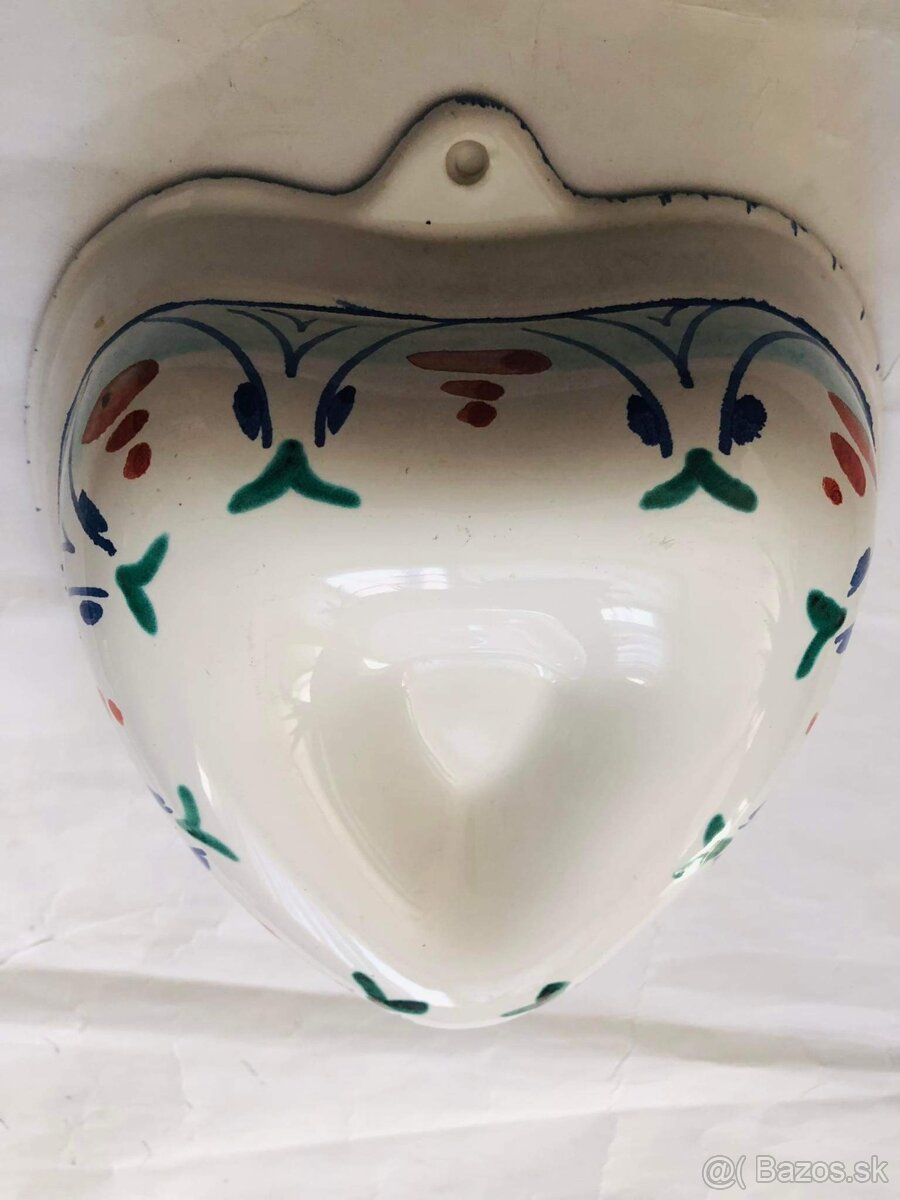 Rucne malovana keramicka zavesna forna srdce - 3