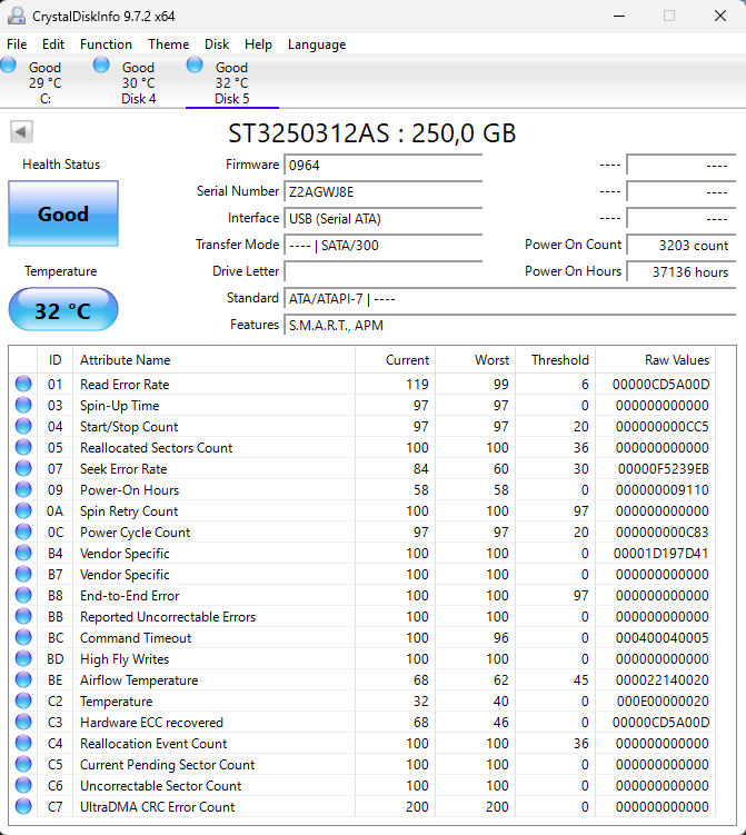 2.5" / 3.5" 160GB, 250GB, 1TB, 2TB HDD - 3
