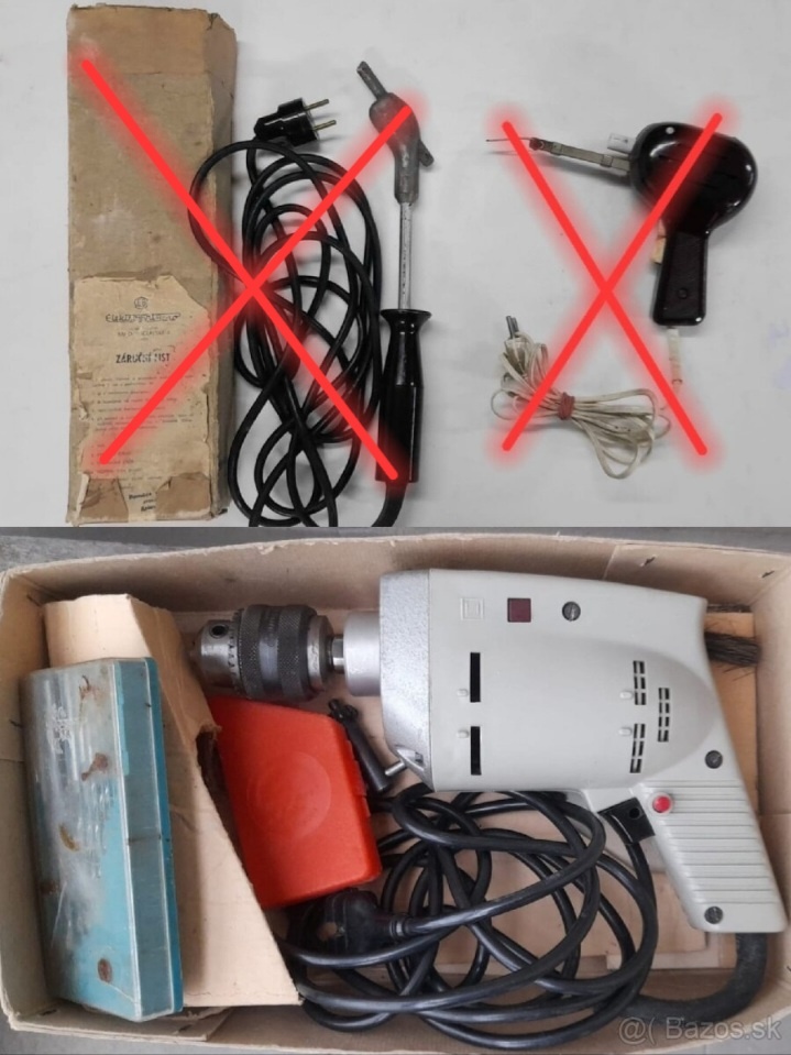 Strarožitná vŕtačka WEB + Black & Decker - 3