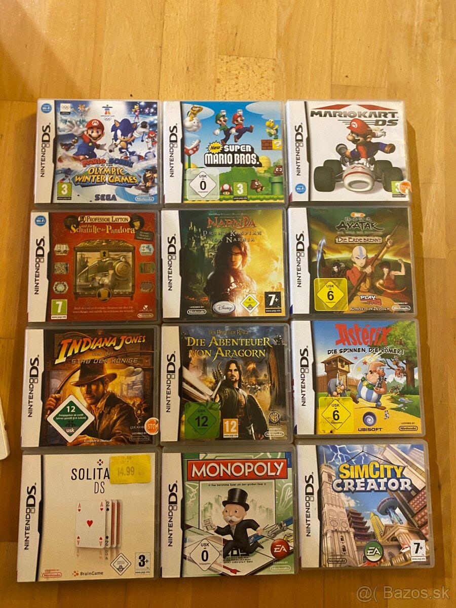 Nintendo DS (2008 model) + 12 hier – kompletný set - 3