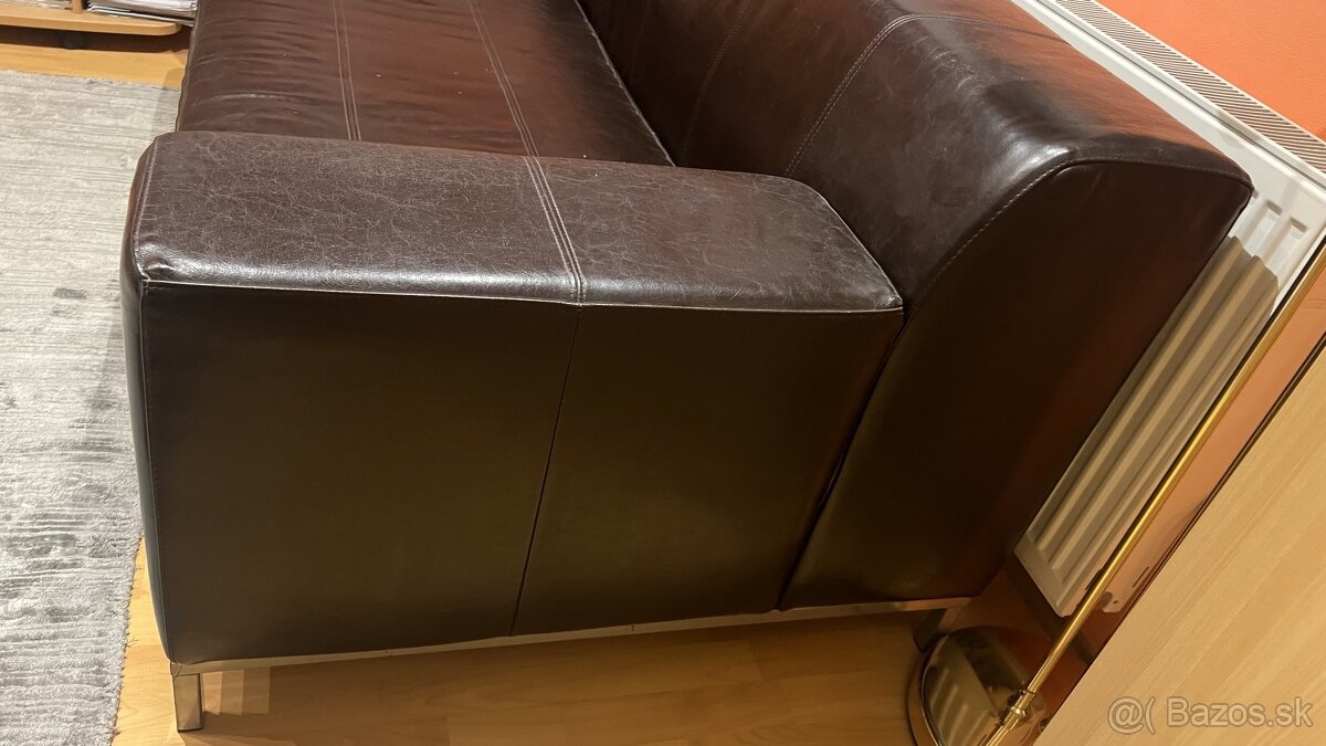IKEA Kožená 2 pohovka/sedačka - 3