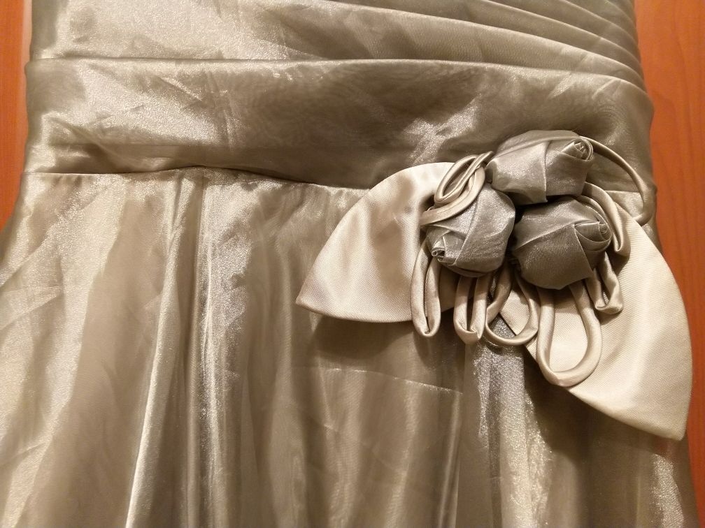 Strieborné spoločenské šaty - 3