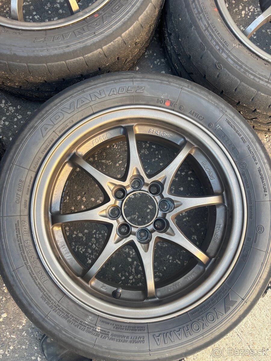 kyowa racing 4x100 r14 + yokohama a052 185/55r14 - 3