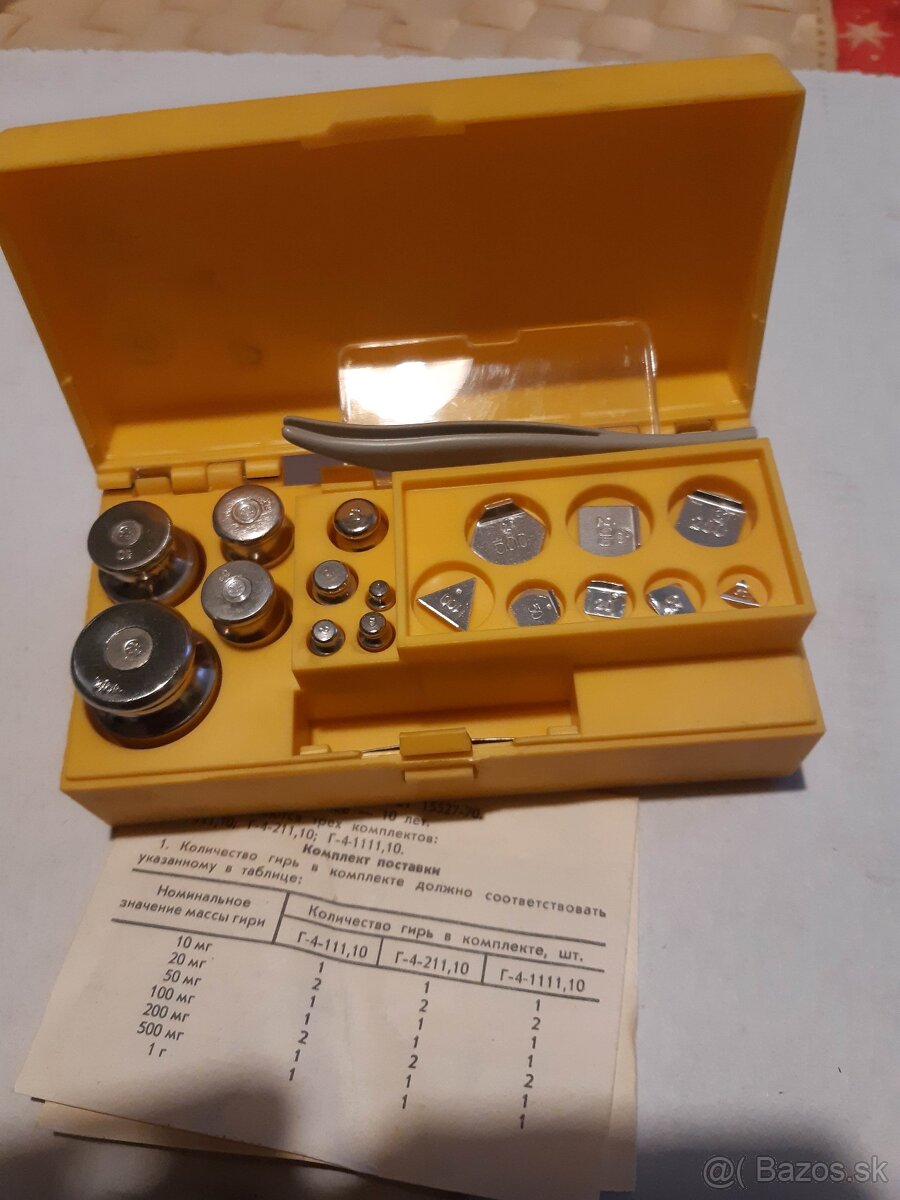 Kalibračné závažia 2ks - 3