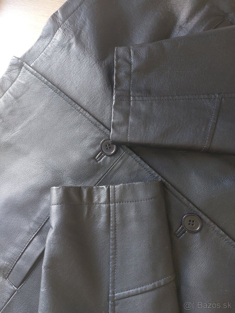 Pánsky kožený kabát Kcero č. 50 (L) - 3