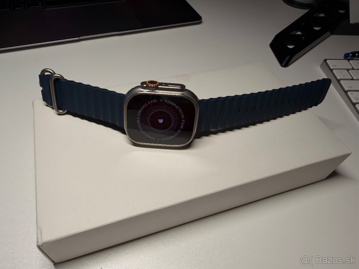Apple Watch Ultra 2 49mm Titanium Blue Ocean Band - 3