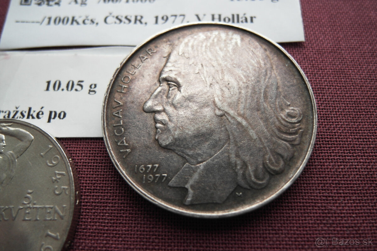 Staré mince ČSR,ČSSR 2ks striebro - 3