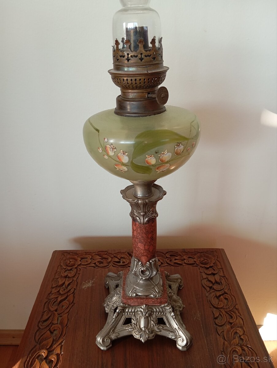 ✨Nádherná starožitná petrolejka 64 cm✨ - 3
